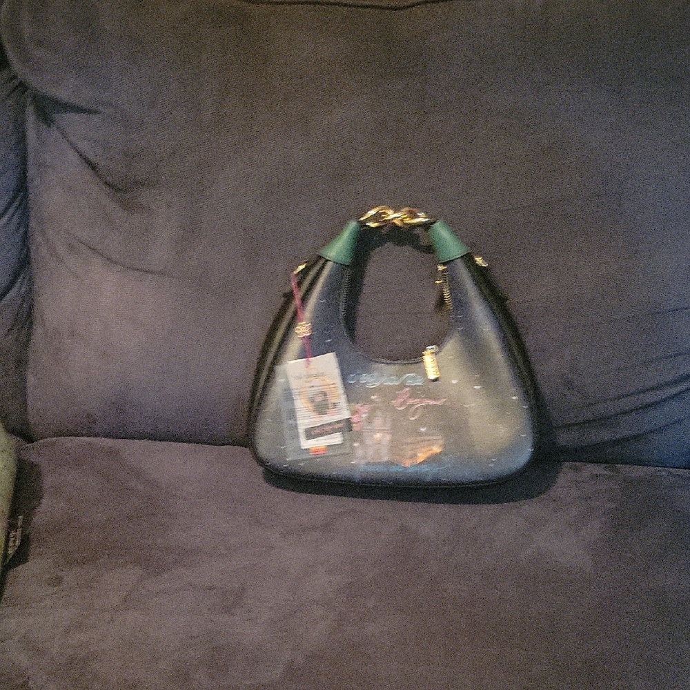 Stylish Black and Green Women's Bag